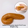 Yellow 6-character stool: 9*5.5*2 cm Weight: 28 g