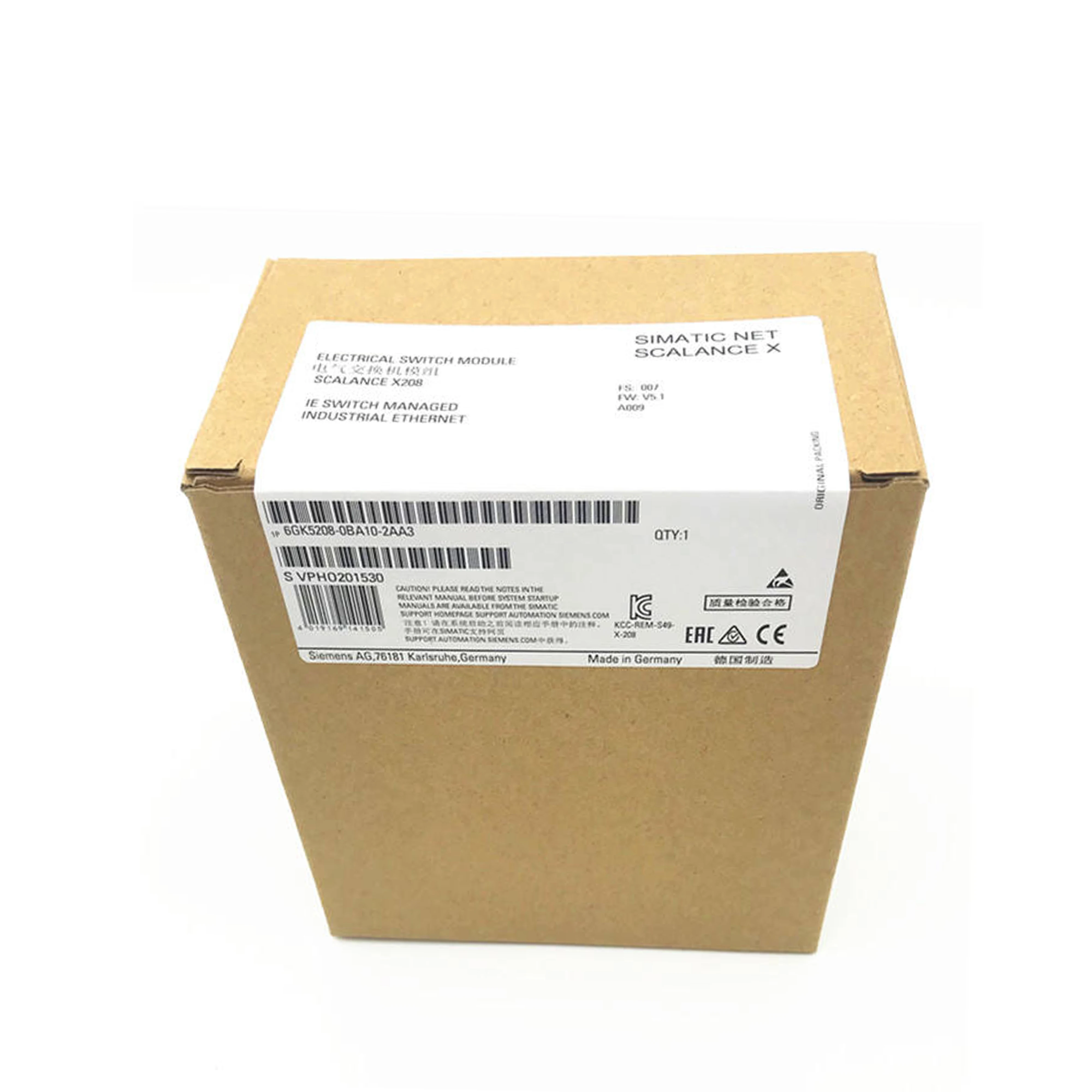 New Original 6GK5208-0BA10-2AA3 6gk52080ba102aa3 SIMATIC NET Electrical Switich Module Stock in Warehouse