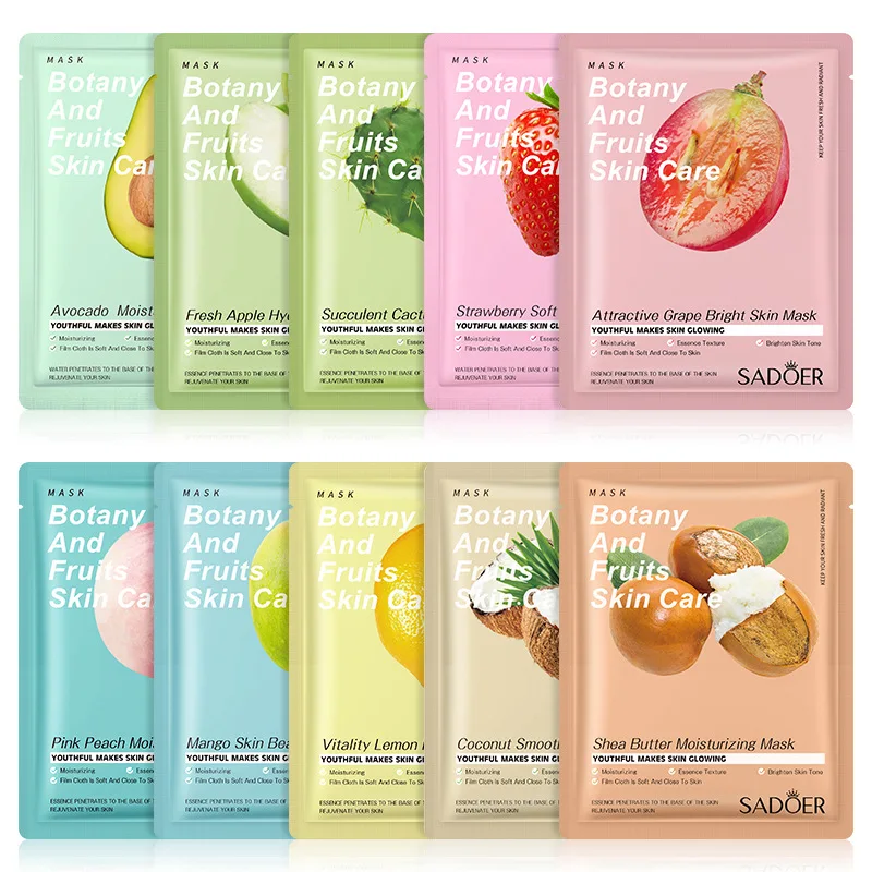 Wholesale Korean Beauty Face Mask Wholesale Private Label Moisturizing Natural Skin Care Fruit