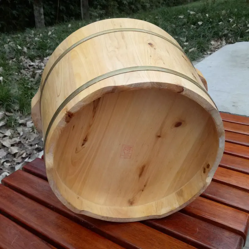 Natural Wood Foot Bath Bucket Wooden Foot Spa Basin With Massager Buy
