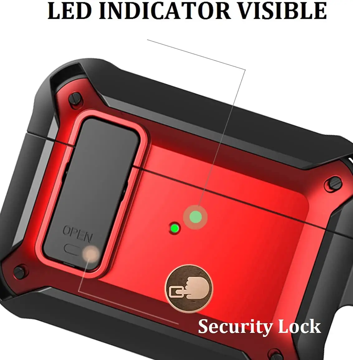 For Airpods 3rd Generation Case Cover with Lock  Armor Cool AirPods Gen 3 Case Hard Shell Shockproof AirPod case 2022