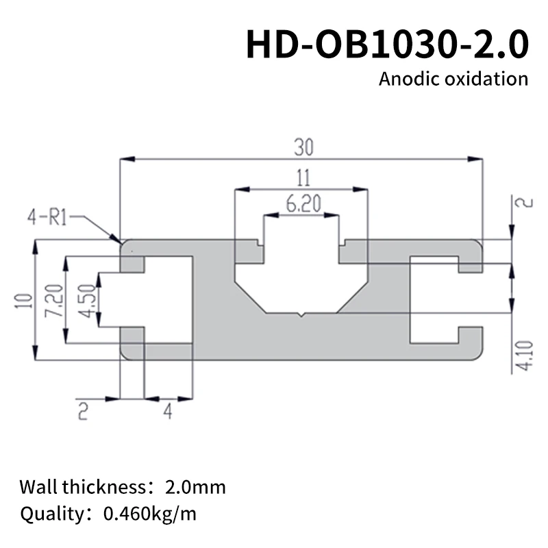 Industrial Aluminum Profile 1030 Profile European Standard Automation Equipment Door Frame details