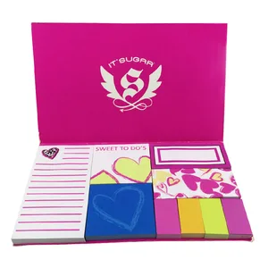 Wholesale Sticky Notes Set Paper Stationery Sticky Notepad Memo Set
