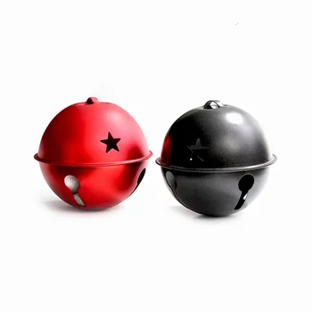 Oversized Custom Christmas Bell Decorations Metal Pendant Iron Bell Accessories Eco-friendly Opening Three Star Bell