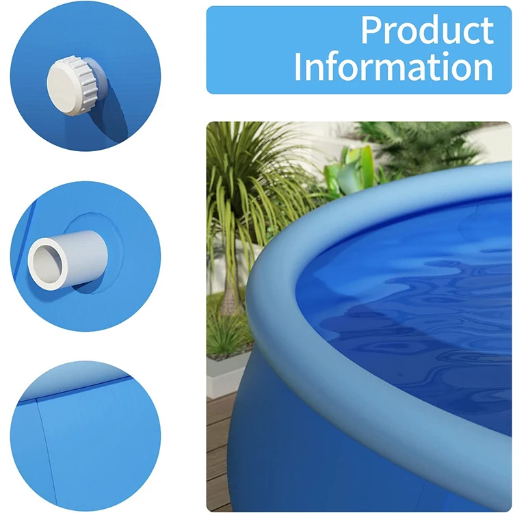 Large Plastic Inflatable Round Above Ground Swimming Pools