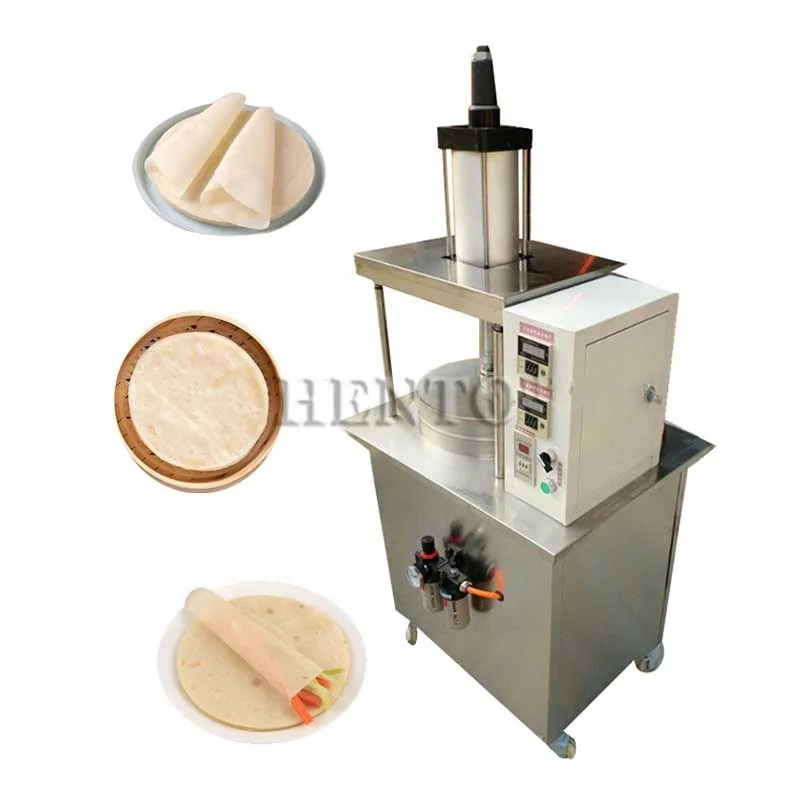 Automatic Pastry Making Machine / Thin Bread Making Machine Roast Duck Cake / Hydraulic Press Flour Tortillas