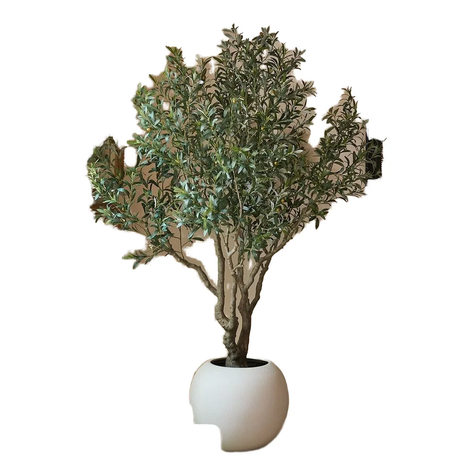 product wholesale 5ft high 120cm decorative indoor olive tree simulation green plastic potted plants artificial office decoration easter459-4