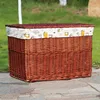 Brown suitcase with lid and lining