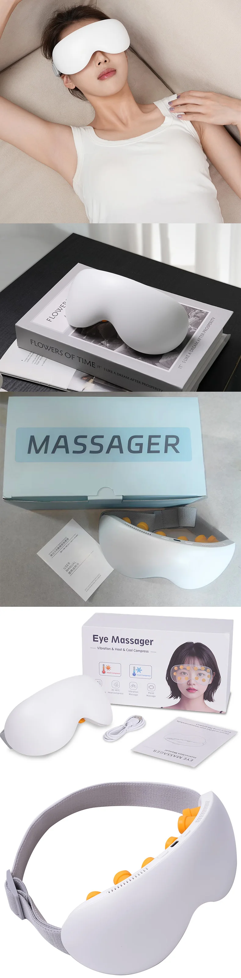 product 2025 new intelligent 12 point vibration eye care massager relaxation smart eye massager hot and cold with music-2