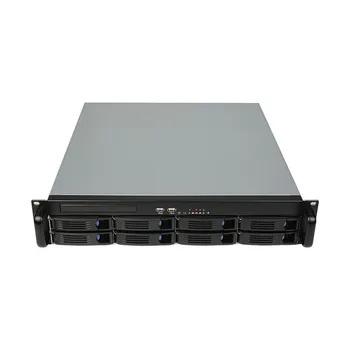2u Rack Mount Server Chassis Hot Swap 12" * 9.6" Atx Case With 8 Hdd ...