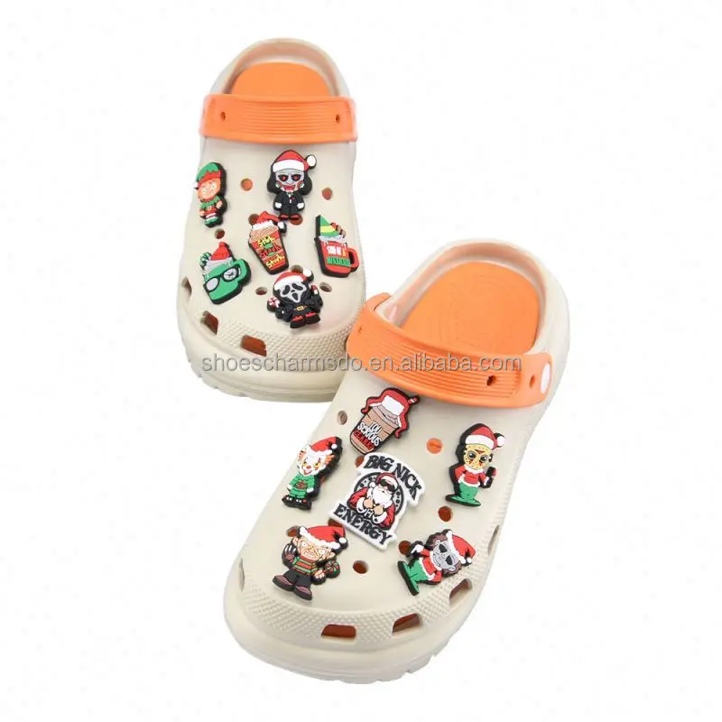 2026 New set custom rubber shoe Clog Mexico food drink charms for decoration Christmas gift accessory package