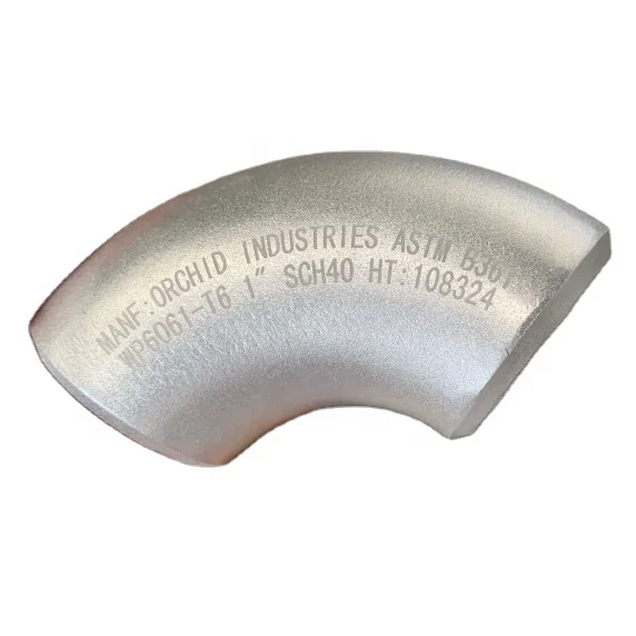 Seamless Butt Welded Aluminum Pipe Fittings 90 Degree Short Radius Elbows Buy 90 Degree Return 6431