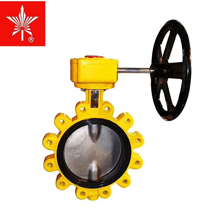Precision Technology Production Stainless Steel Worm Geat Butterfly Valve