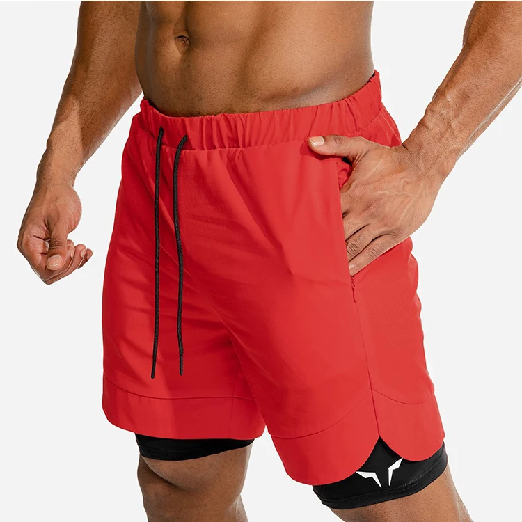 Running Short Men'S Double Layer Quick Dry Jogging Fie Bodybuilding Gym Plu Size Beach Men'S Clothinghort And891_voghion.com