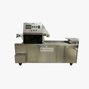 Factory price  chicken meat fastfood tray lunch box sealer sealing machine with coding machine