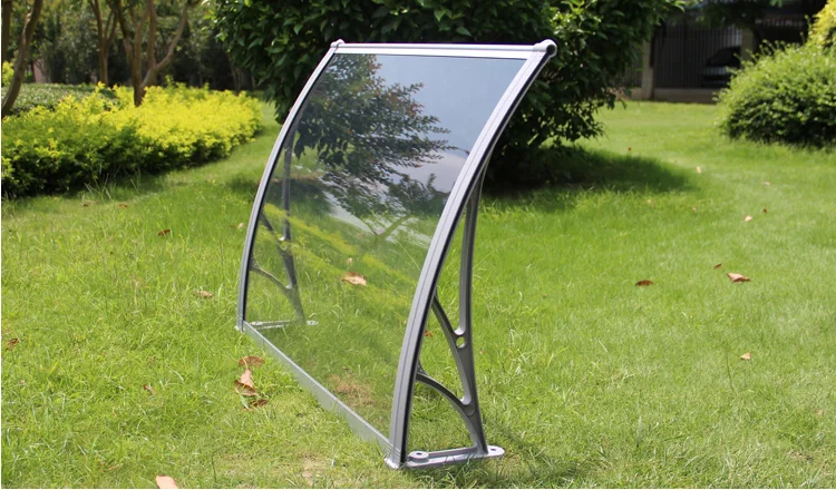 Transparent Polycarbonate Window Awning,front Door Canopy,window Shades Aluminum Bracket