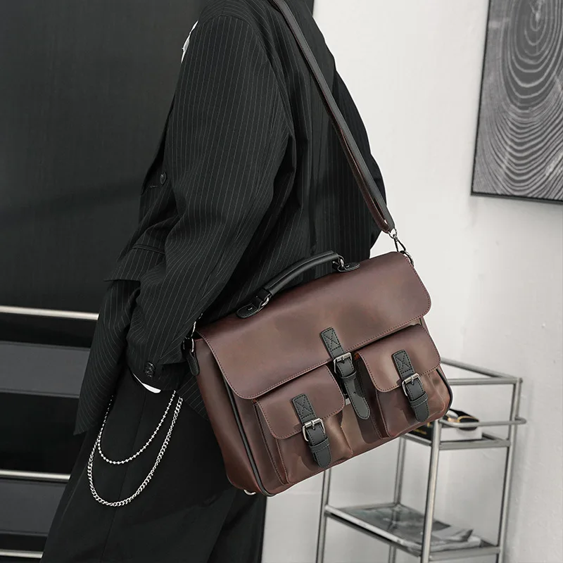 Men PU Leather Office Bag