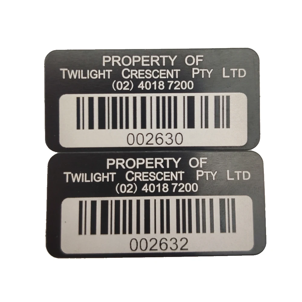 Metal Equipment Tags & Custom Engraved Metal Tags