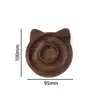 Black Walnut Kitten Beaded Plate