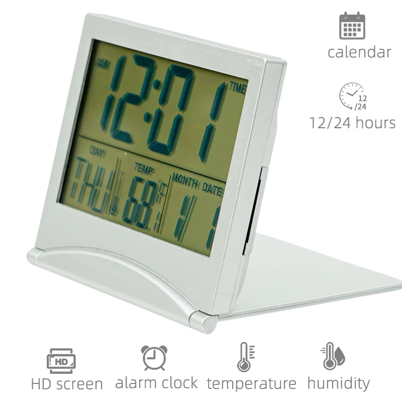 Manufacturer Desk Display Timer Lcd Dementia Calendar Small Day Retro Alarm Digital Flip Clock