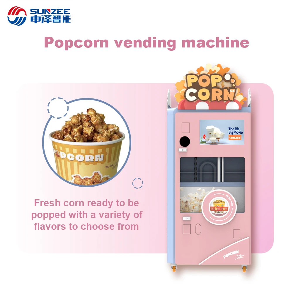 Automatic Popcorn Machine Can Choose the Taste of Self-creation and Marketing Own Factory Provide Raw Materials and Accessories