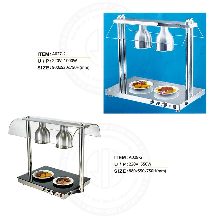 Rongroup Best Selling Hotel Buffet Food Equipment Electric Three Bulb