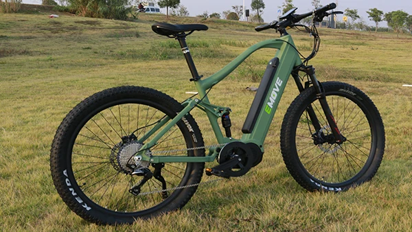 2022 New Design 27.5inch Mid Motor Full Suspension 500w Ebike Cheap Electric Bicycle Electric Mountain Bike Electric MTB