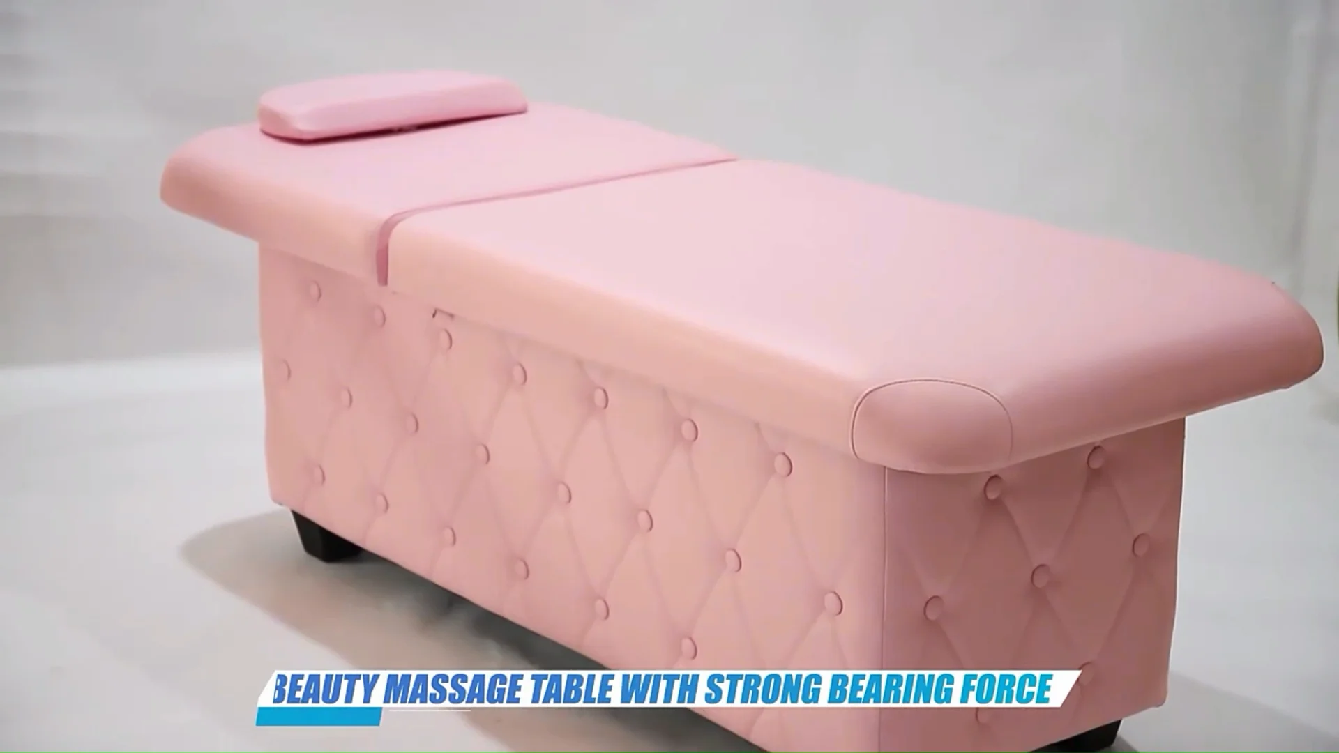 Pink Beauty Salon Furniture Electric Cosmetic Beds Massage Table Spa