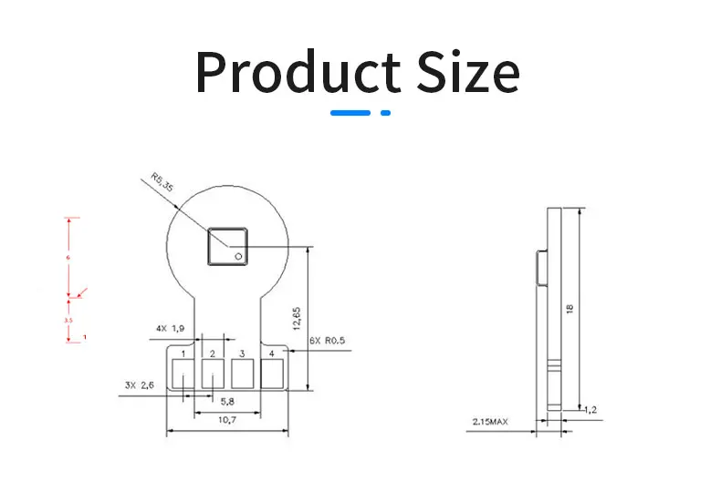 Wf161s Digital Pressure Sensor Module Can Detect The Air Pressure Data