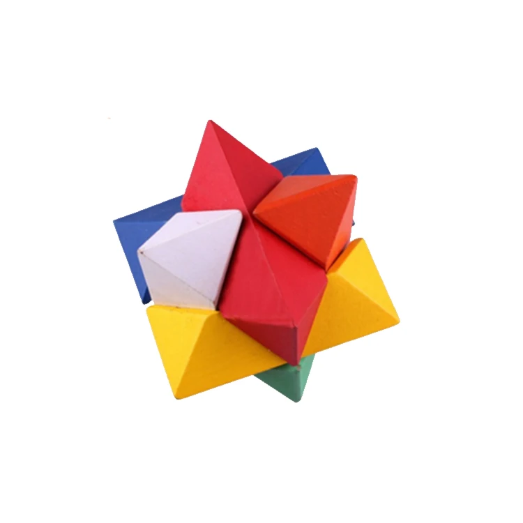 Оптом детские развивающие пользовательские головоломки 3D деревянный