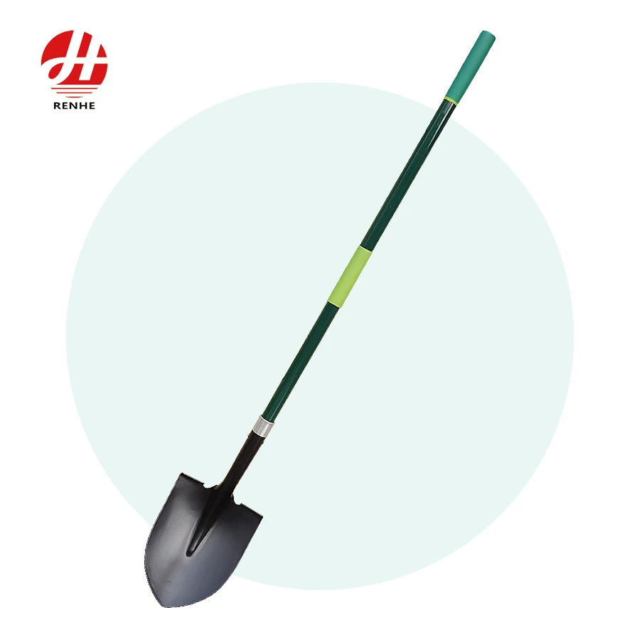 Hot Selling Carbon Steel Long Handle Digging Farming Industry Agriculture Shovel Garden Spade with Fiberglass Handle