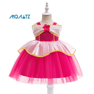 MQATZ  Cosplay Off-shoulder Splicing Dress Festival Pink  Princess Dress  ASMR089