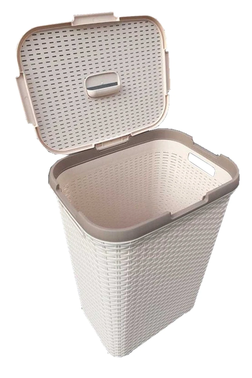 60 л корзина для белья стильная пластиковая с