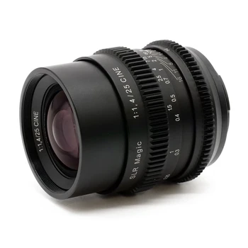 SLR Magic 25mm F1.4 Full Frame Wide Angle Cine Cinema Prime Lens MF / Manual Focus for  E-mount detail image