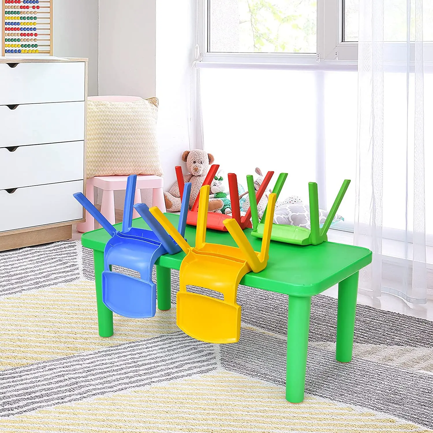 Factory Durable Plastic Kids Table And Chairs Classroom Family Daycare ...