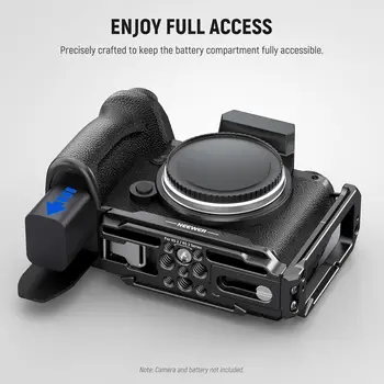 NEEWER L Bracket for   LUMIX S5 II/S5 II X, Aluminium, Quick Change Horizontal and Vertical Side Plate Extensible Arca product image
