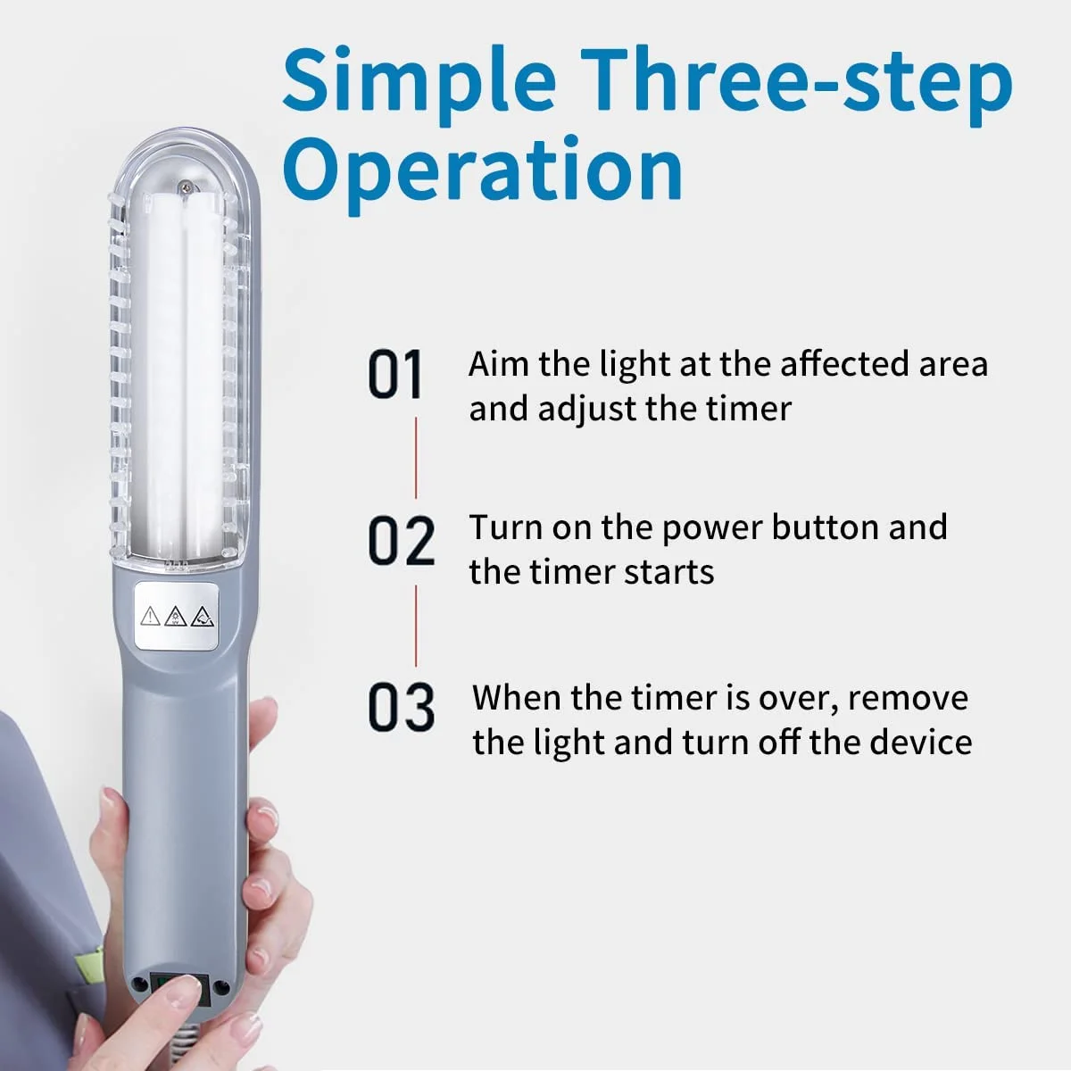 Vitiligo Uv Phototherapy Home Use Uvb Lamp Uvb 311 Nm Home Use Uvb Vitiligo Treatment Handheld UV Lamp for Vitiligo Psoriasis
