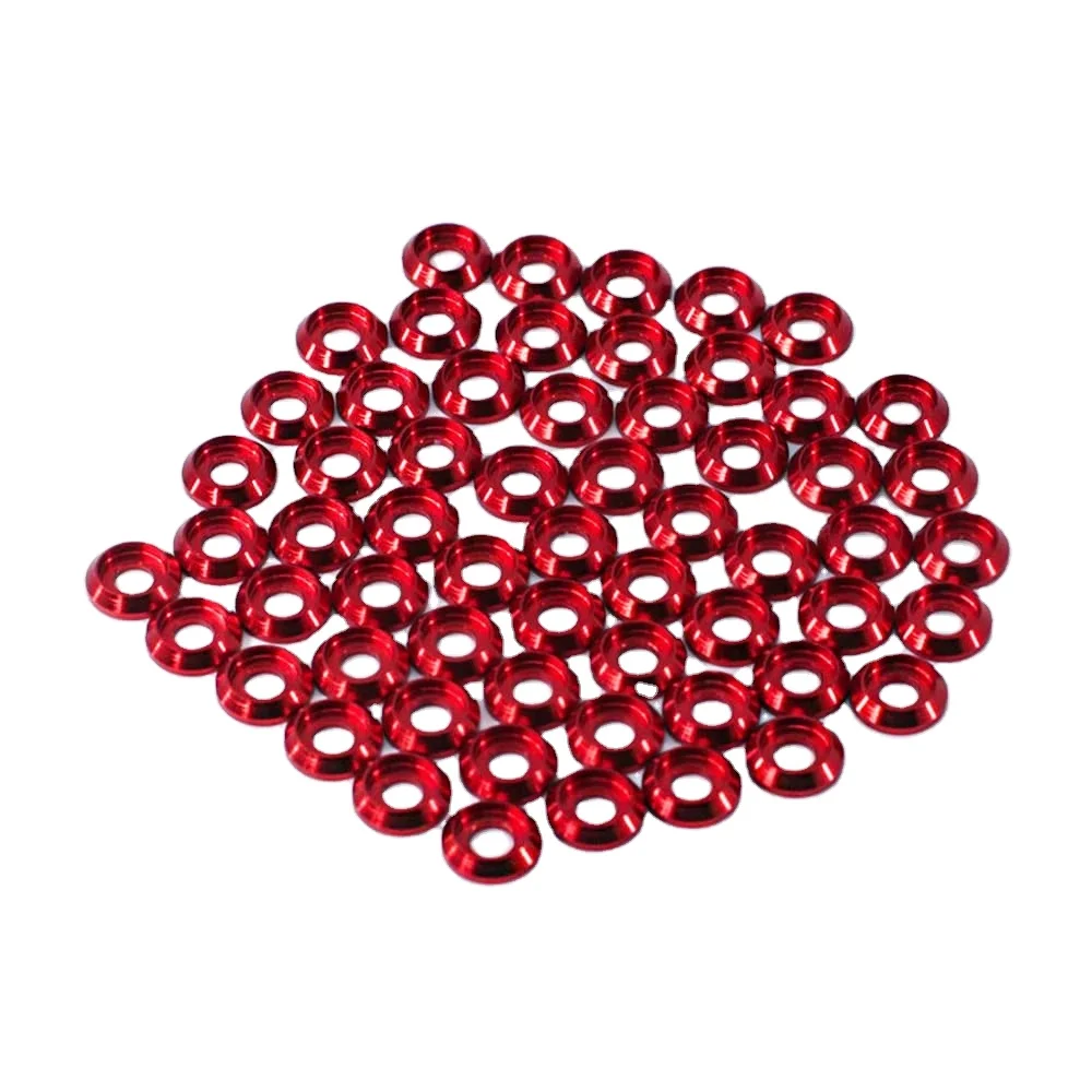 Guarnizioni Colorate Per Bulloni Guarnizione Testa Cono In Alluminio Anodizzato - Per Viti M2-M8, Lavatrice, Colori Assortiti Rondella Conica Per Bulloni M2-M8 - Foto 9