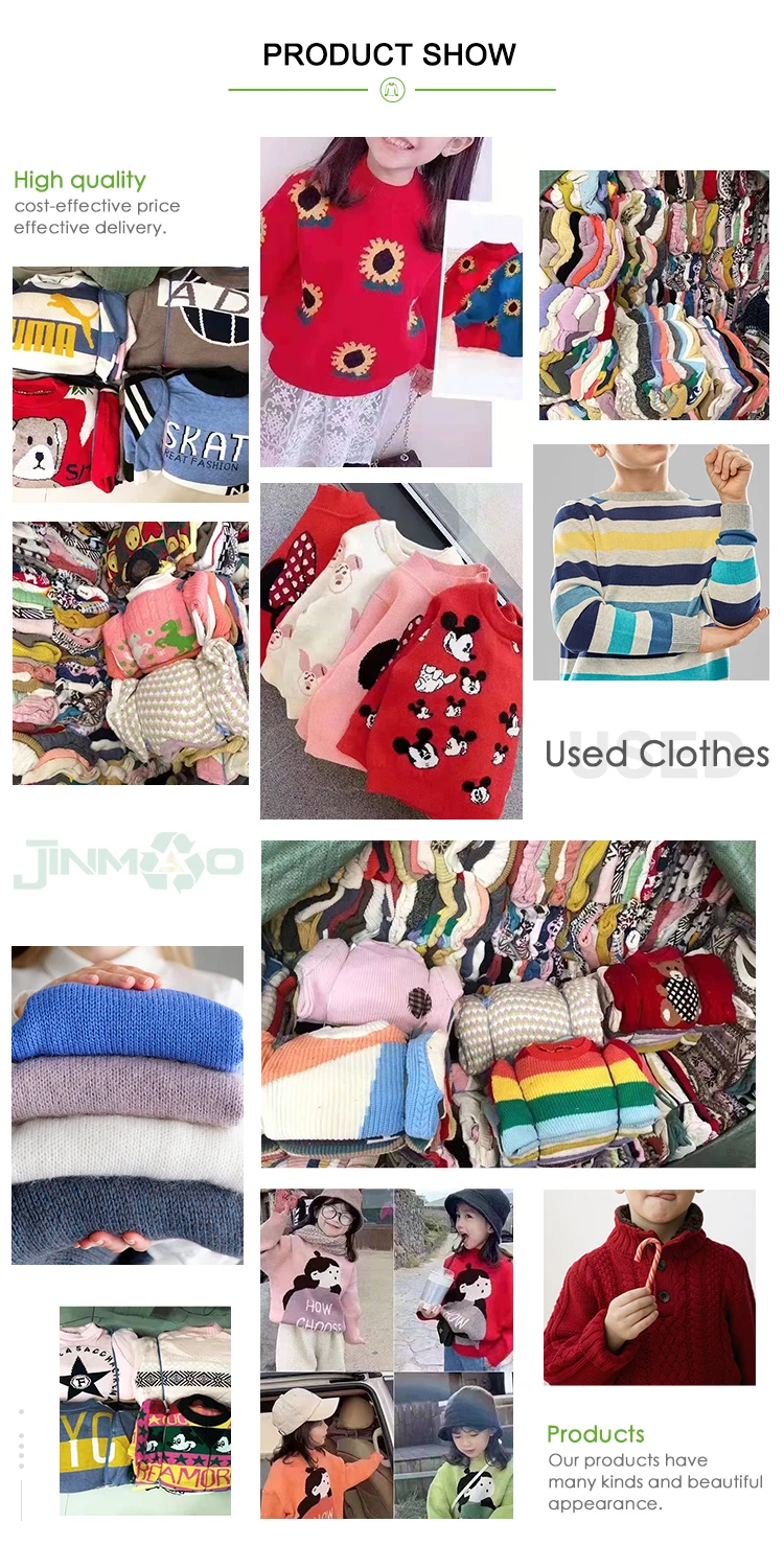 Wholesale Secondhand Sweaters Average Size Children Clothing /used