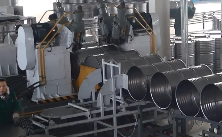 Turnkey Projects Steel Drums Production Line Oil Drum Seam Welding Machine