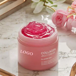 Korean Skincare 24H Glow Face Cream Hyaluronic Acid Lifted Look Hydrolyzed Collagen Jelly Niacinamide Skin's Barrier Hydration