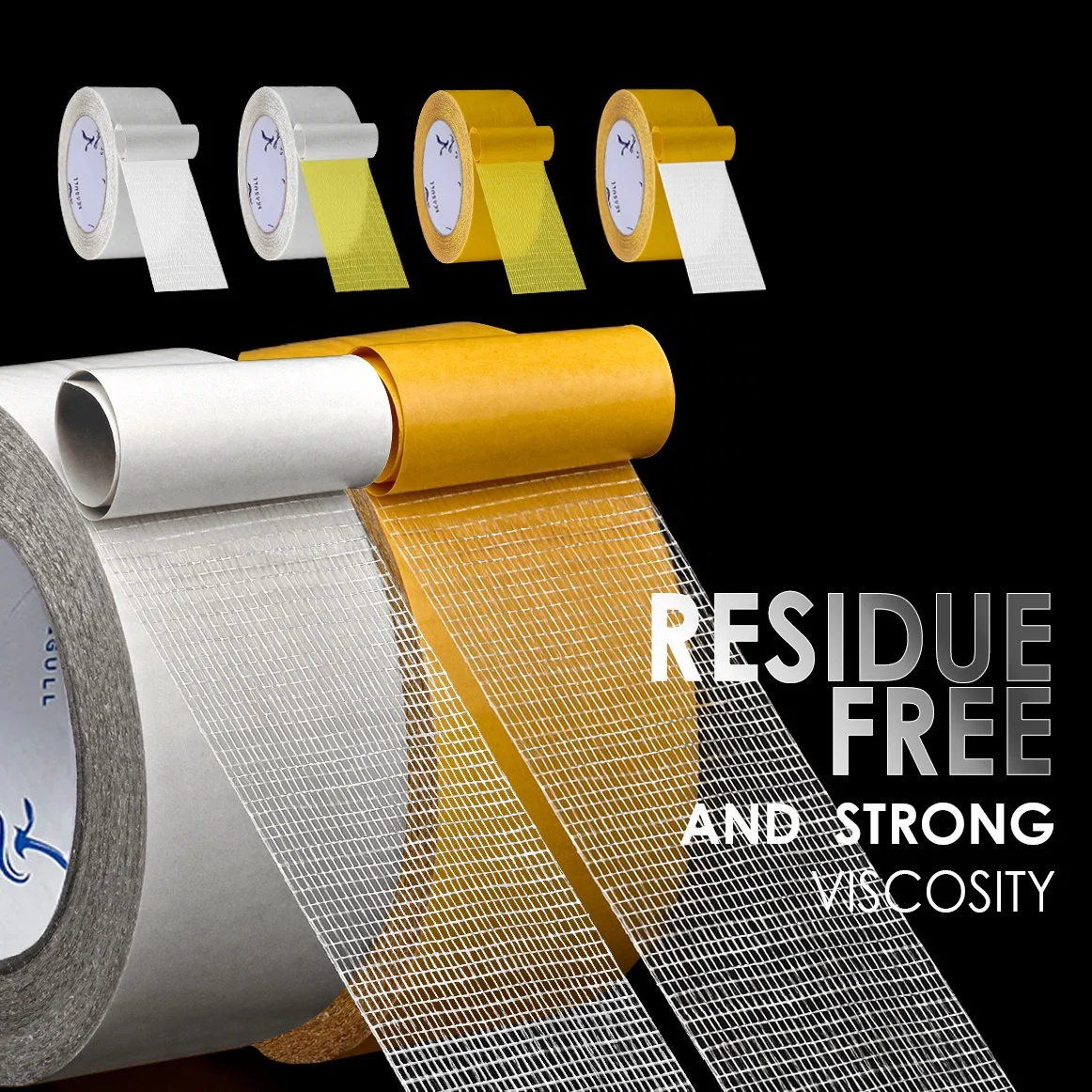50MM Double Sided Carpet Tape for Area Rugs Residue-Free Wood Super Strong  and Heavy-Duty Rug Tape for Carpet to Floor