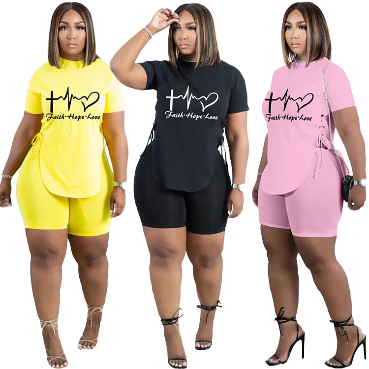 Custom Two Piece Set Women Clothing Plus Size Zip Up Top And Leggings