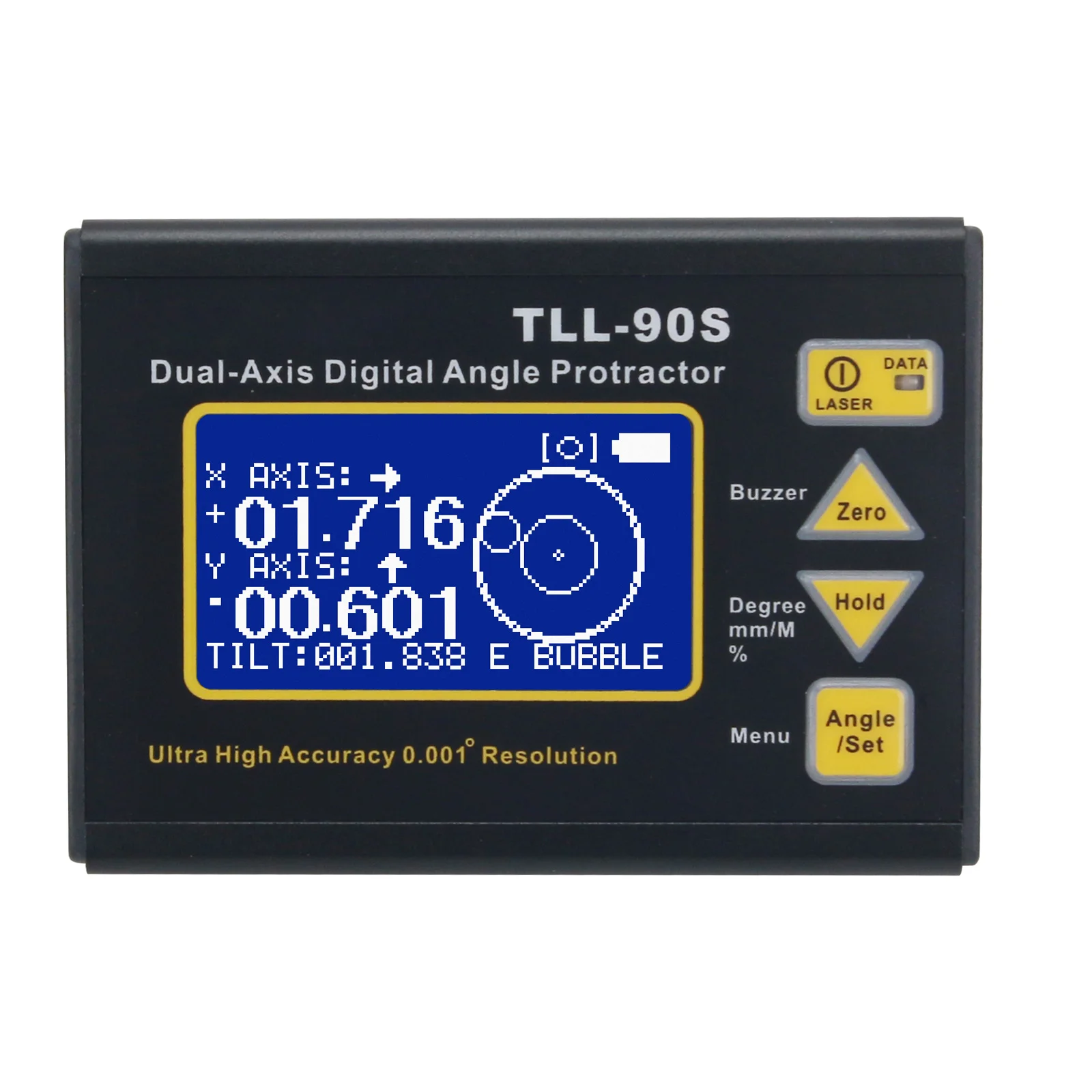 TL90 - Indicatore di passo digitale con display LCD, angolo orizzontale