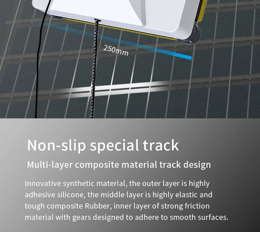 Window Cleaning Robot with 110-240V Voltage 1 Year Warranty and 250*250*80MM Dimension for Skyscraper Application
