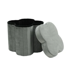 2022 Modern Living Round Ottoman Storage Stool Pouf Ottoman Stool