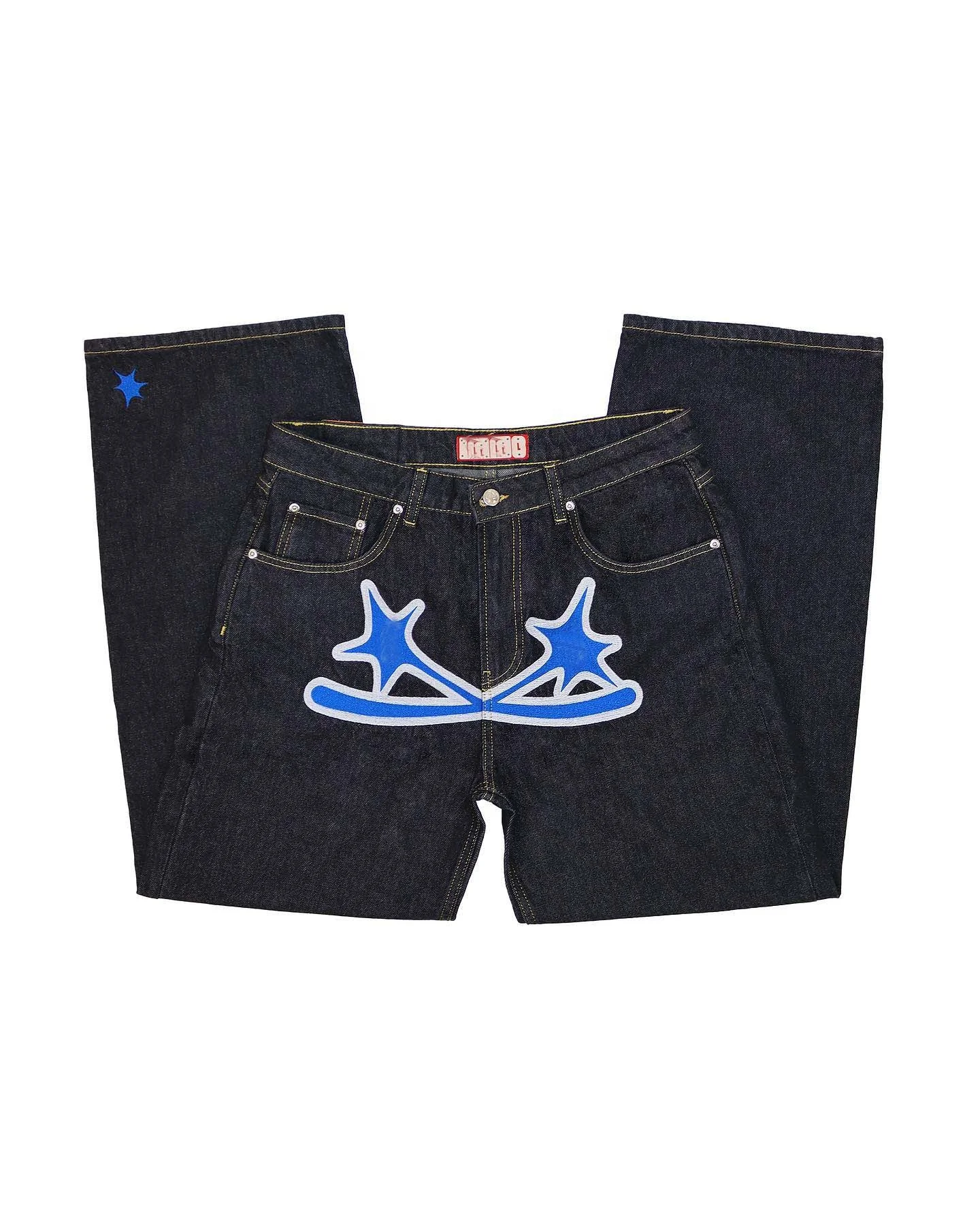 Salati Jeans Manufacturer Y2K Bootcut Wide Leg High Waist Loose Japanese Style Raw Selvedge Flared Denim Pant Baggy Men's Jeans gallery 2