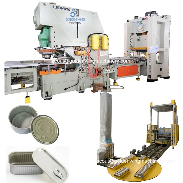 Two-Piece Tin Can Making Machine for Sardine Tuna for Beverage Food Chemicals Factory Price for Metal Packaging