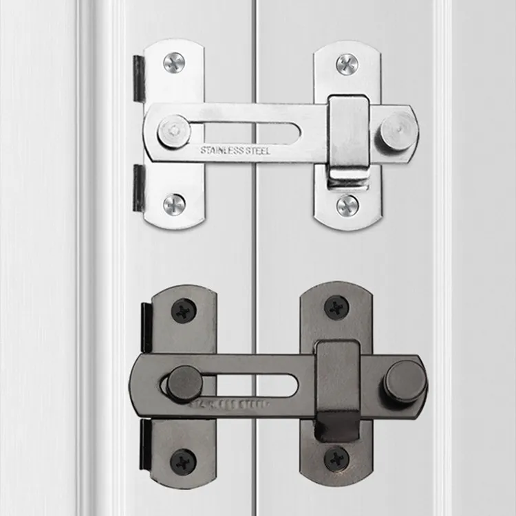 Sliding Door Lock Hook Latch Security 304 Stainlesssteel 90 Degree