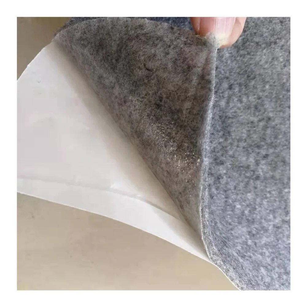 Needle-punch nonwoven, white nonwoven felt, white sticky felt - WHITE  POLYESTER FELT